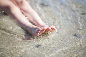 Person’s Feet After Toenail Fungus Treatment